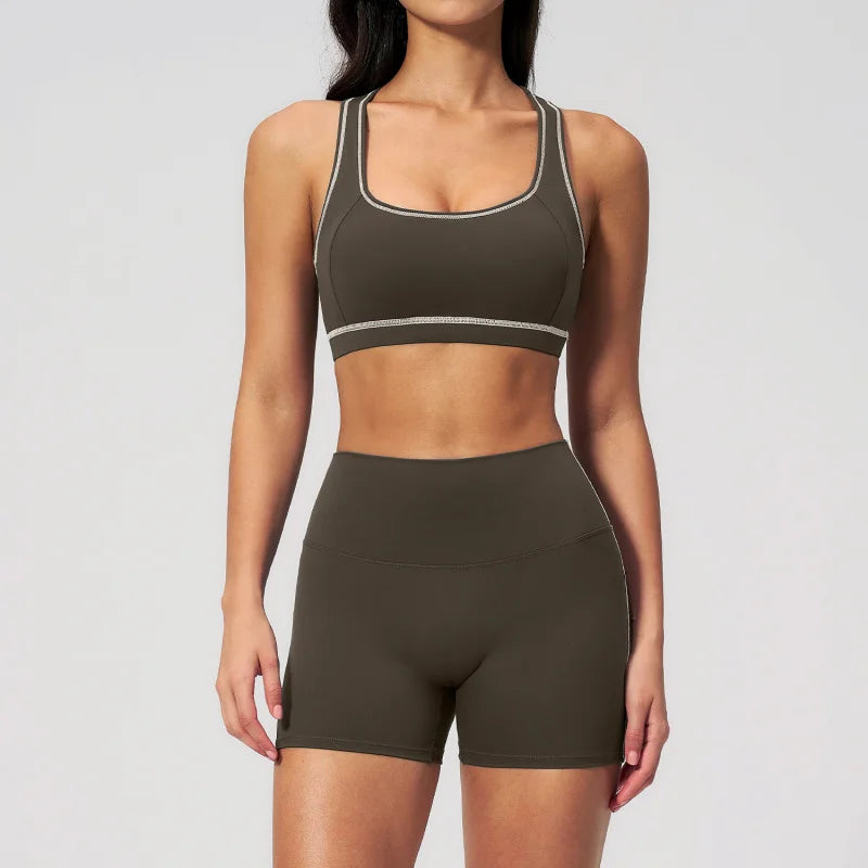 Summer Yoga Outfit For Women Women's Tracksuit Tight-fitting Versatile Fitness Shorts Quick-dry Sexy Outfits Sports Yoga Wear