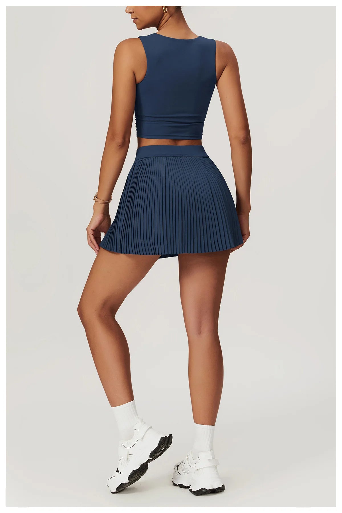 Yoga Sets Workout Sets for Women 2 Pieces Gym Suits Long Sleeved Outfits Zipper Fitness Jacket Running Short Skirt Sportswear