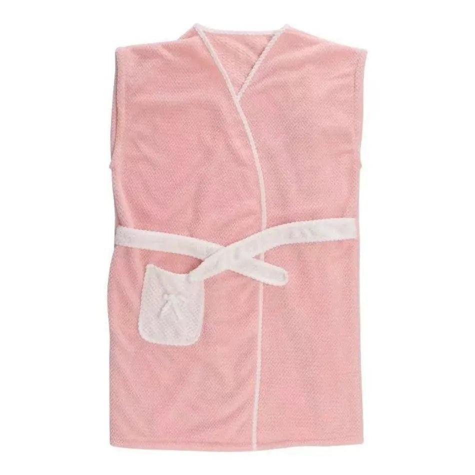 Womens Bath Towels Girls Wearable Fast Drying Bathing Beach Spa Bathrobes Wash Clothing Shower Bath and Gym Long Towel Bathrobe