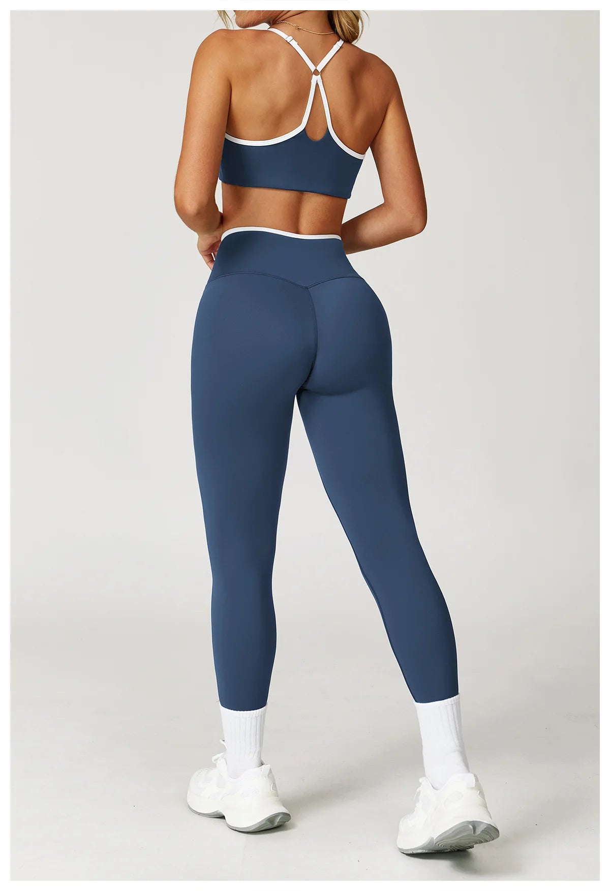 Yoga Set 2 Pieces Workout Clothes Women's Tracksuit Sportswear Gym Clothing High Waist Bell-bottoms Sexy Fitness Bta Sports Suit
