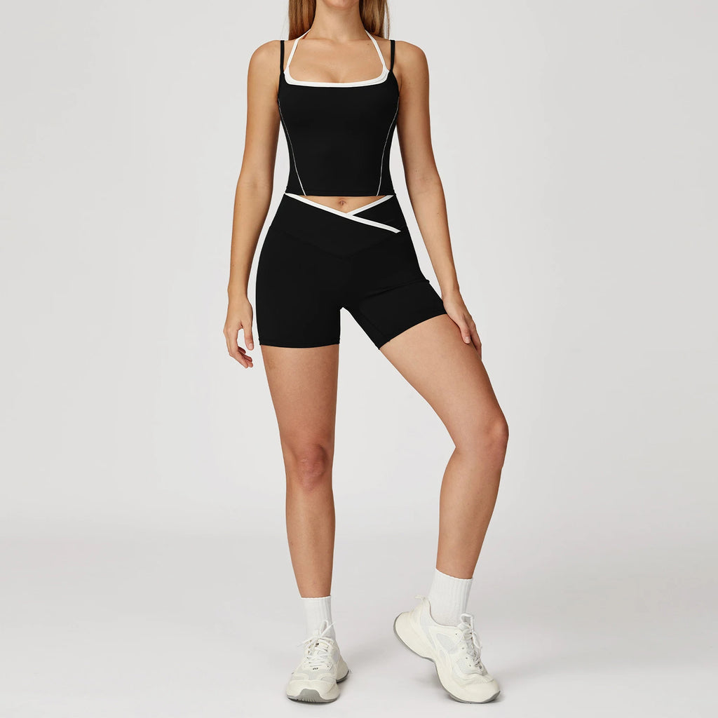 Yoga Set 2PCS Gym Workout Clothes for Women Gym Clothing Push Up Bra High Waist Leggings Sexy Fitness Sportswear Sports Suits