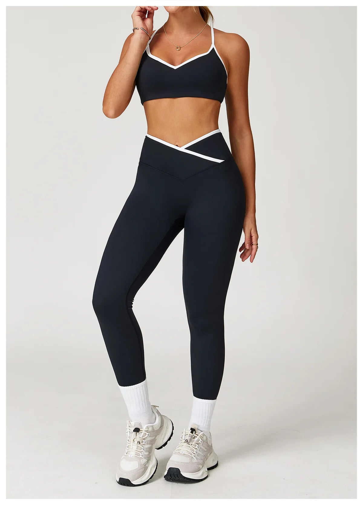 Yoga Set 2 Pieces Workout Clothes Women's Tracksuit Sportswear Gym Clothing High Waist Bell-bottoms Sexy Fitness Bta Sports Suit
