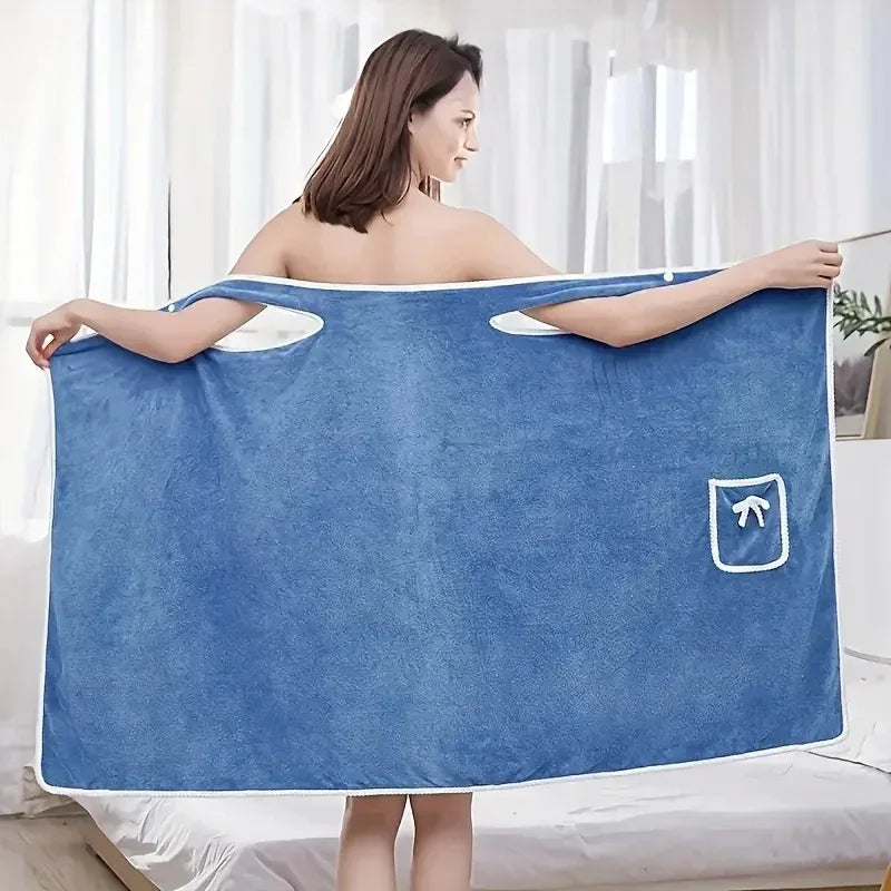 Womens Bath Towels Girls Wearable 140*85Cm Fast Drying Bathing Beach Spa Bathrobes Wash Clothing, Shower Bath and Gym Towel Hot