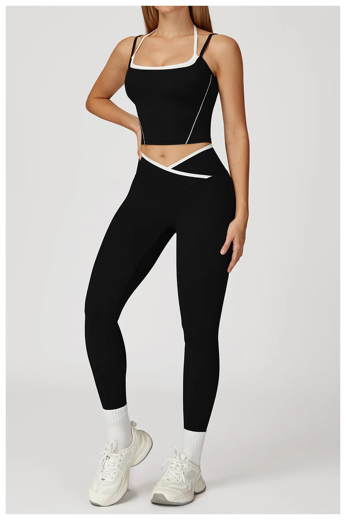 Yoga Set 2PCS Gym Workout Clothes for Women Gym Clothing Push Up Bra High Waist Leggings Sexy Fitness Sportswear Sports Suits