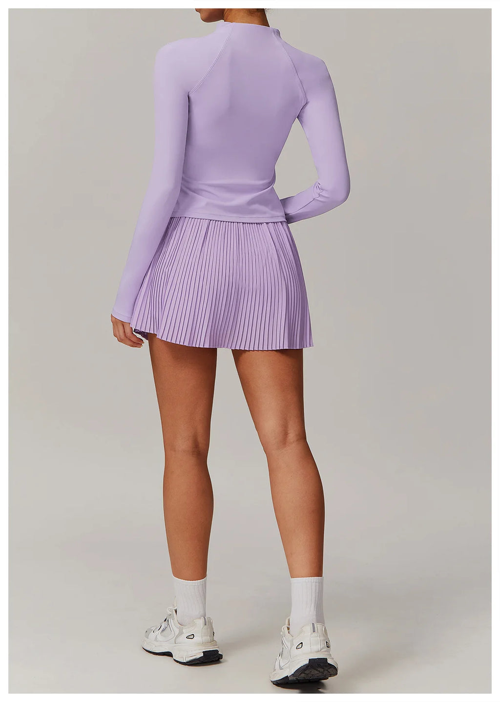Yoga Sets Workout Sets for Women 2 Pieces Gym Suits Long Sleeved Outfits Zipper Fitness Jacket Running Short Skirt Sportswear