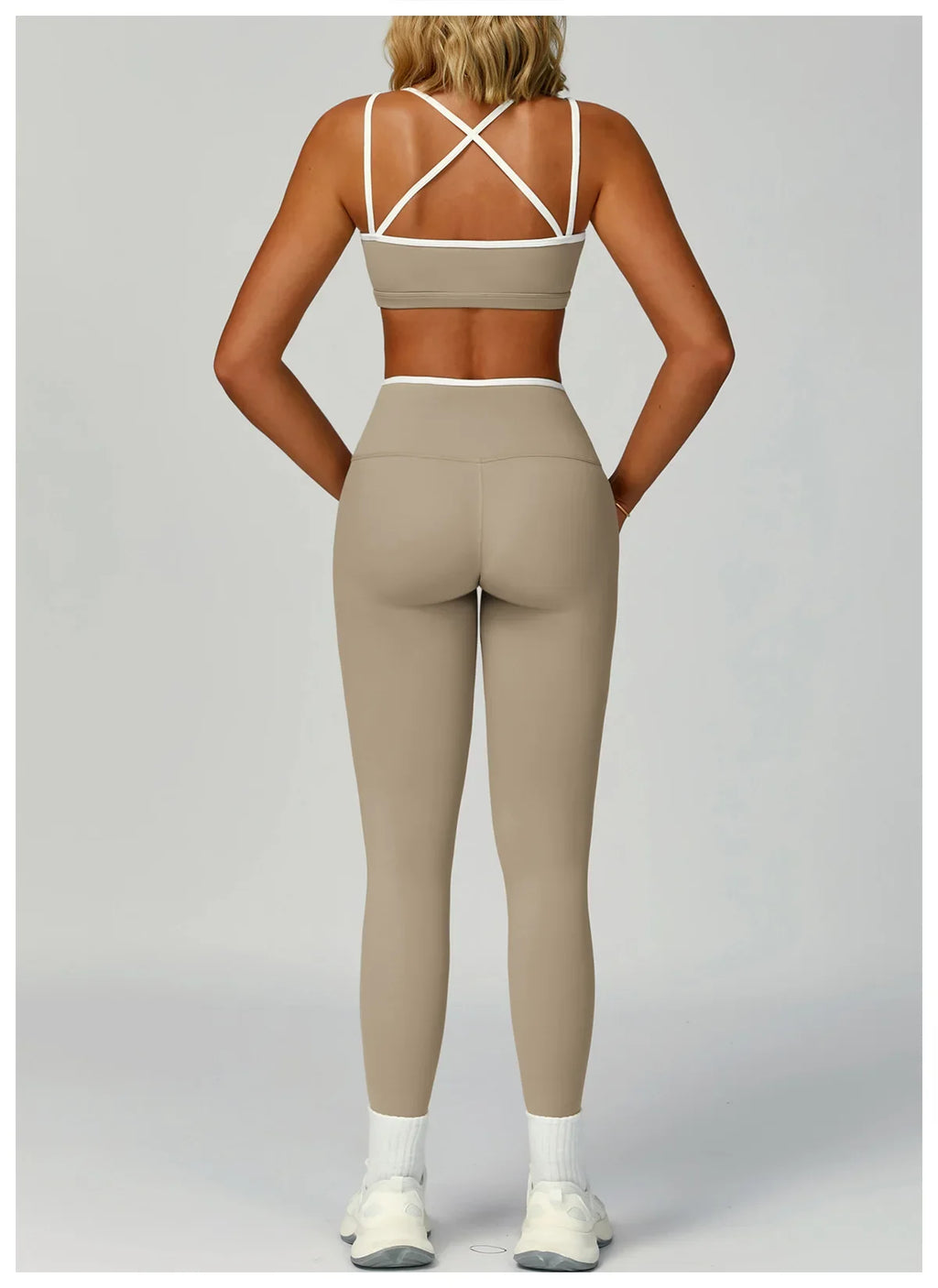 Gym Tracksuit Yoga Set 2 Pieces Workout Outfits Fitness Sportswear High Waist Leggings Sports Bra Athletic Wear Women Clothes