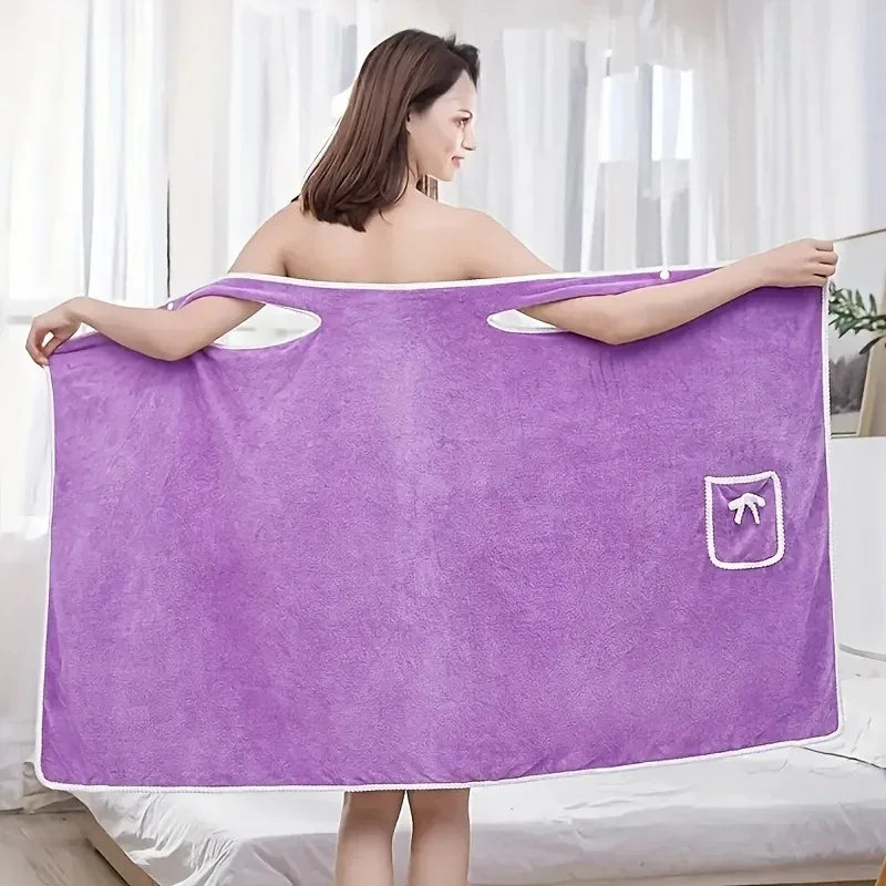 Womens Bath Towels Girls Wearable 140*85Cm Fast Drying Bathing Beach Spa Bathrobes Wash Clothing, Shower Bath and Gym Towel Hot