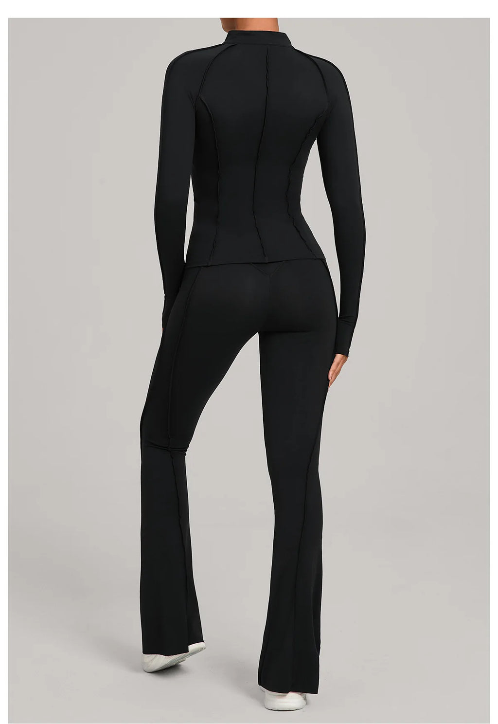 Gym Casual Yoga Set for Women Outdoor Running Fitness Outfit Autumn Winter Tight Sports Three-Piece Set Zipper Coat+bras+pants