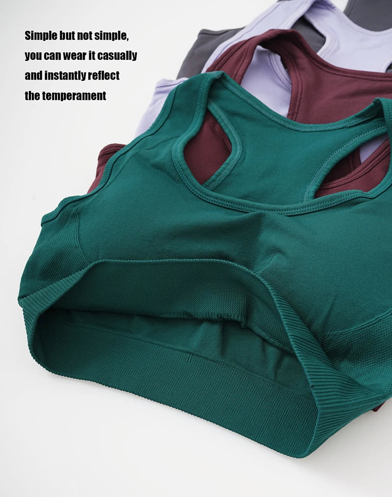 Seamless Gym Set Women Sport Suit Yoga Sets 2 Pcs Tracksuits Fitness Wear Sportswear Leggings Padded Sports Bras Workout Clothin