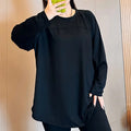 plus Size 300 Pou Women's Long Sve T-irt Fitn Yoga Sportswear round Ne Korean Sle Loose Fit Autumn New Arrival