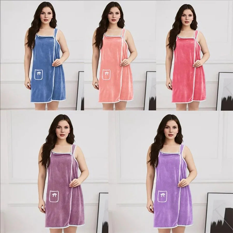 Womens Bath Towels Girls Wearable 135*80Cm Fast Drying Bathing Beach Spa Bathrobes Wash Clothing, Shower Bath And Gym Towel