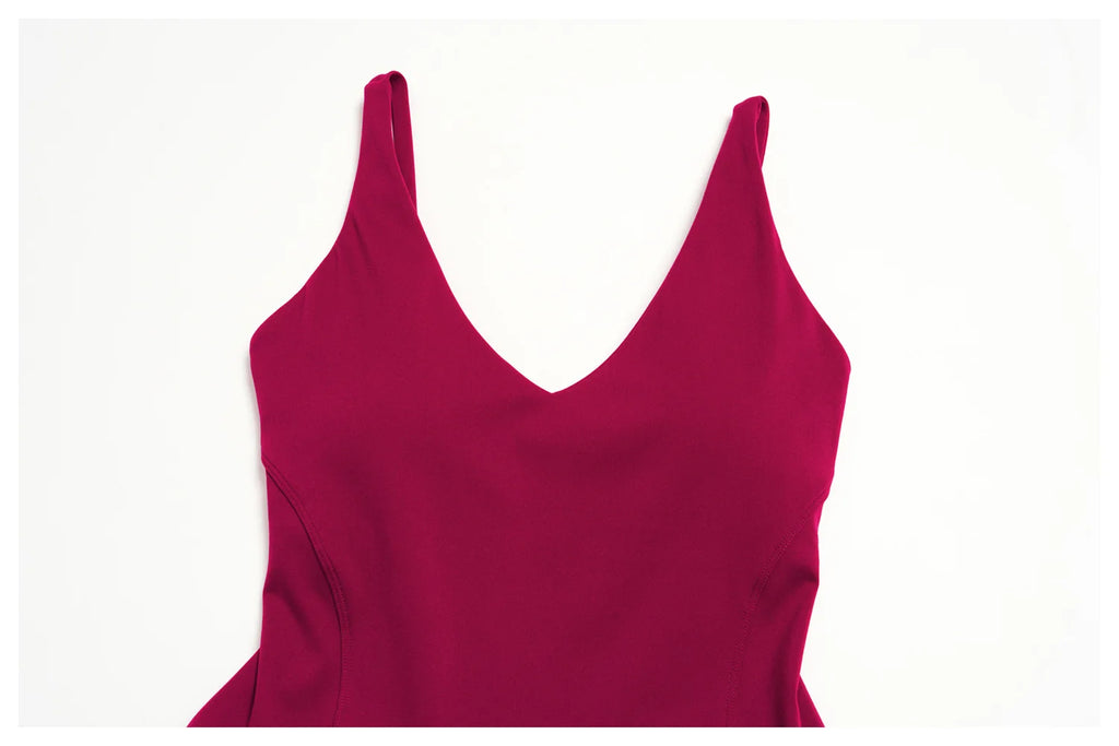 2026 New Women Yoga Jumpsuit Set Sexy Sleeveless One-Piece Rompers Dance Sports Dress Gym Push up Women Bodysuit With Bust Pads