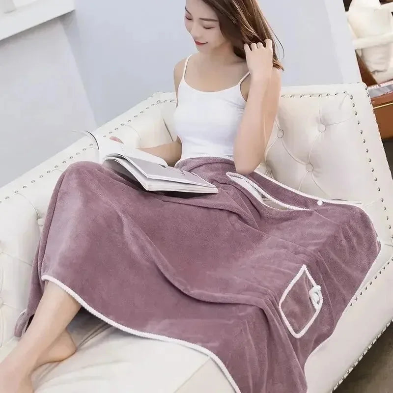 Womens Bath Towels Girls Wearable 140*85Cm Fast Drying Bathing Beach Spa Bathrobes Wash Clothing, Shower Bath and Gym Towel Hot