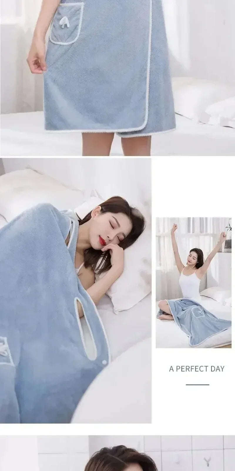 80*133Cm Womens Bath Towels Girls Wearable Fast Drying Bathing Beach Spa Bathrobes Wash Clothing Shower Bath And Gym Towel