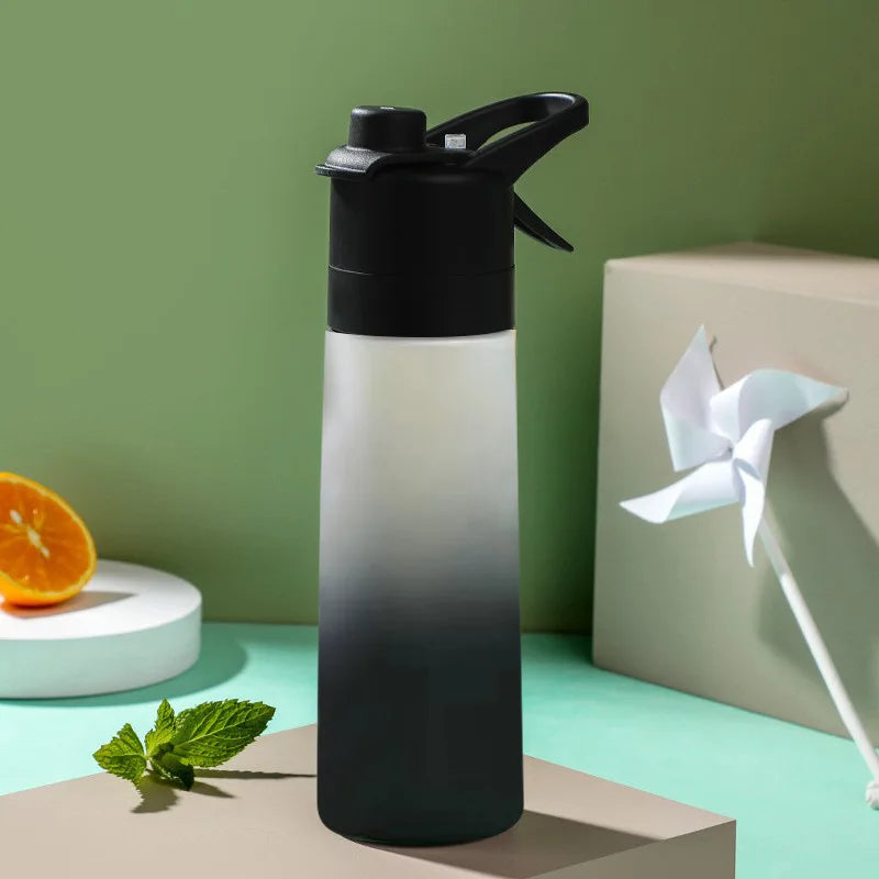 650ml Spray Water Bottle Portable Outdoor Sport Water Bottle for Girls Gym Fitness Drinking Drinkware Hiking Riding Water Bottle