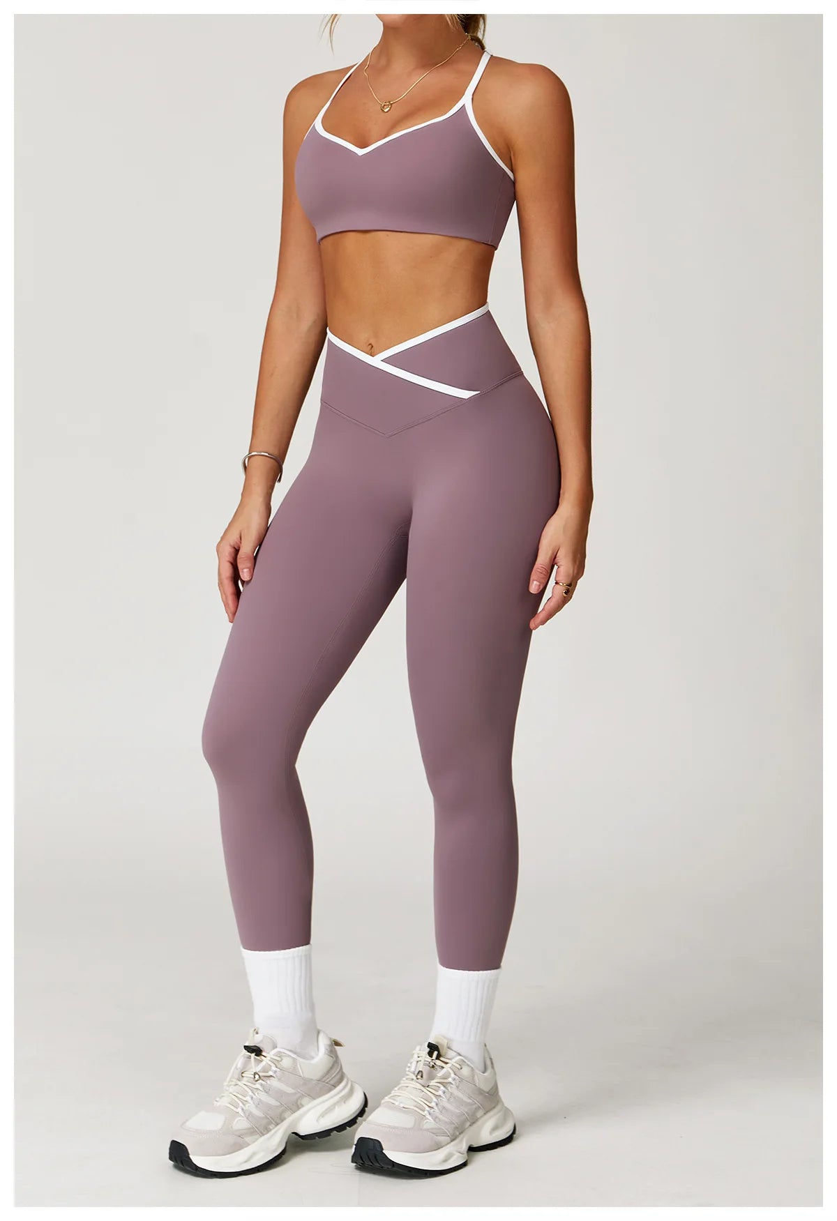 Yoga Set 2 Pieces Workout Clothes Women's Tracksuit Sportswear Gym Clothing High Waist Bell-bottoms Sexy Fitness Bta Sports Suit