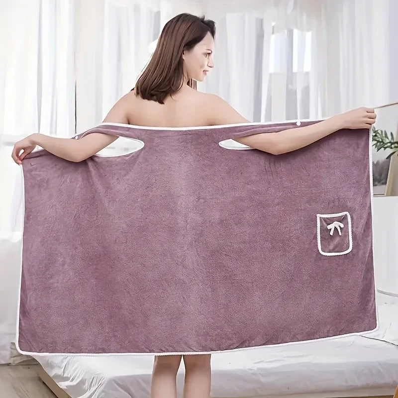 Womens Bath Towels Girls Wearable 140*85Cm Fast Drying Bathing Beach Spa Bathrobes Wash Clothing, Shower Bath and Gym Towel Hot
