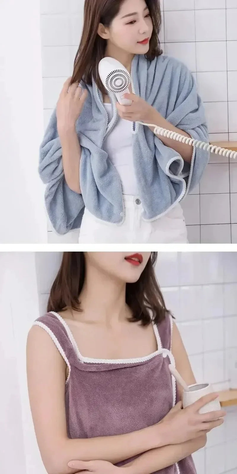 80*133Cm Womens Bath Towels Girls Wearable Fast Drying Bathing Beach Spa Bathrobes Wash Clothing Shower Bath And Gym Towel