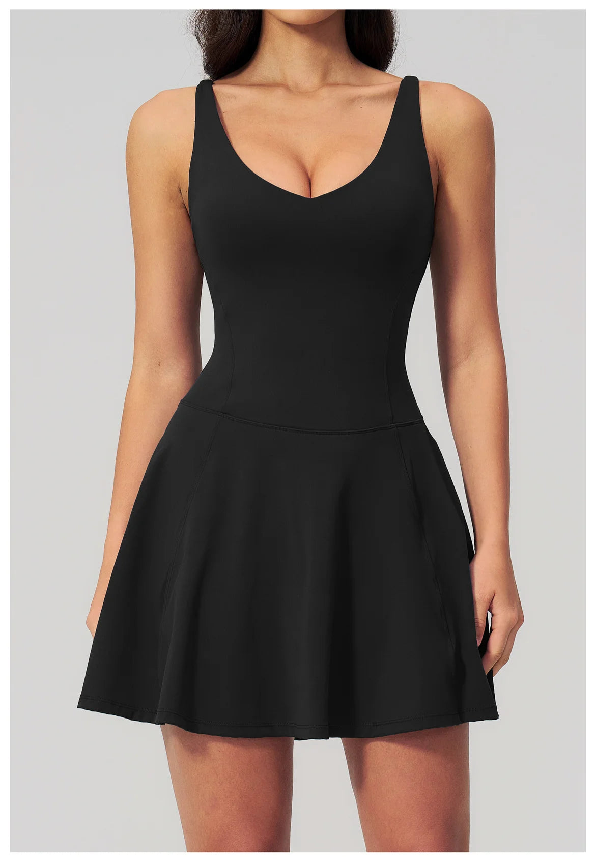 Yoga Bodysuit Women Fitness Jumpsuit Sexy Sport Workout One-Piece Jumpsuit Dance Ballet Sports Dress Female Running Tennis Skirt