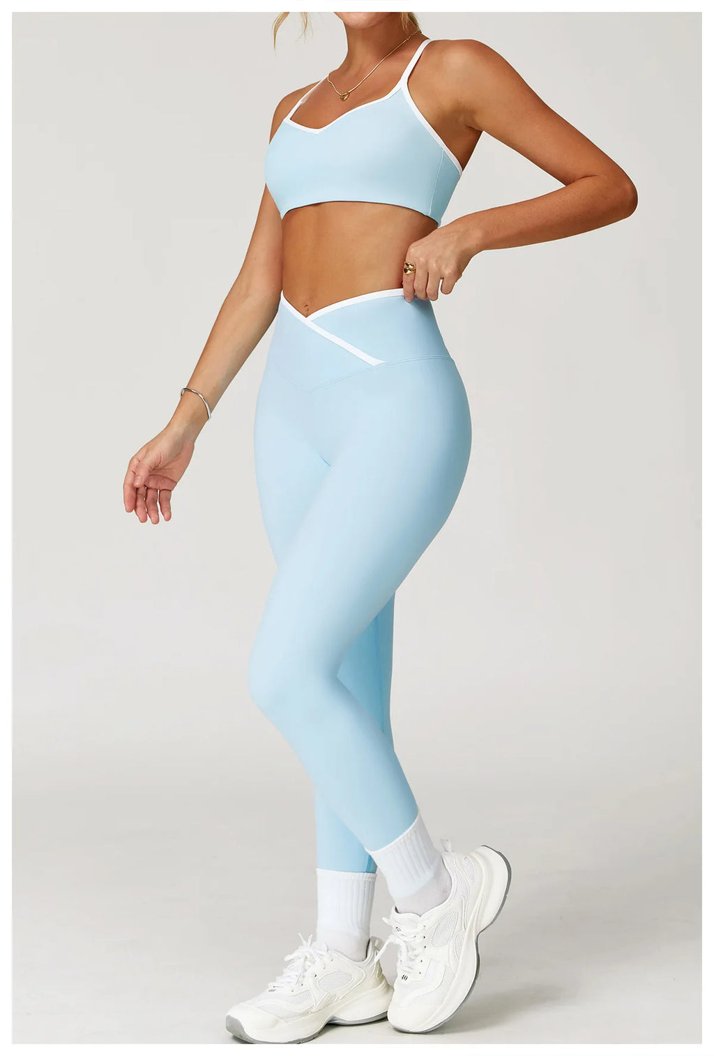 Yoga Set 2 Pieces Workout Clothes Women's Tracksuit Sportswear Gym Clothing High Waist Bell-bottoms Sexy Fitness Bta Sports Suit