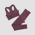 Seamless Gym Set Women Sport Suit Yoga Sets 2 Pcs Tracksuits Fitness Wear Sportswear Leggings Padded Sports Bras Workout Clothin