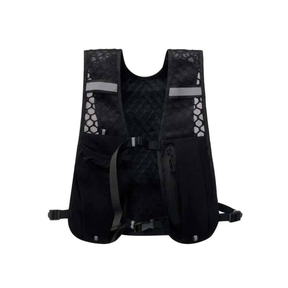 2026 Running Water Bottle Storage Vest Lightweight Running Vest Reflective Hydration Water Chest Pack With Phone Holder