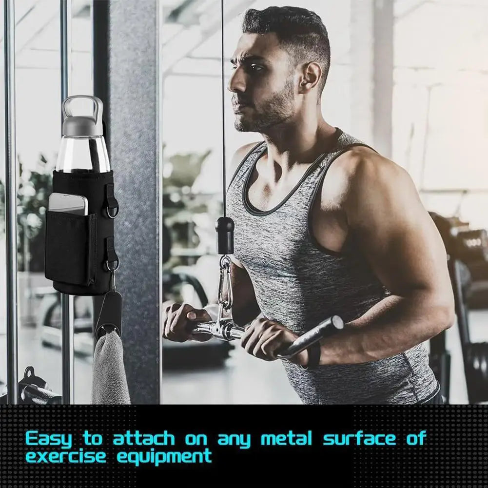 2026 New Magnetic Water Bottle Pouch Bag Gym-specific Water Cup Holder With Strong Magnet For Outdoor Sports Cup Holder Bag