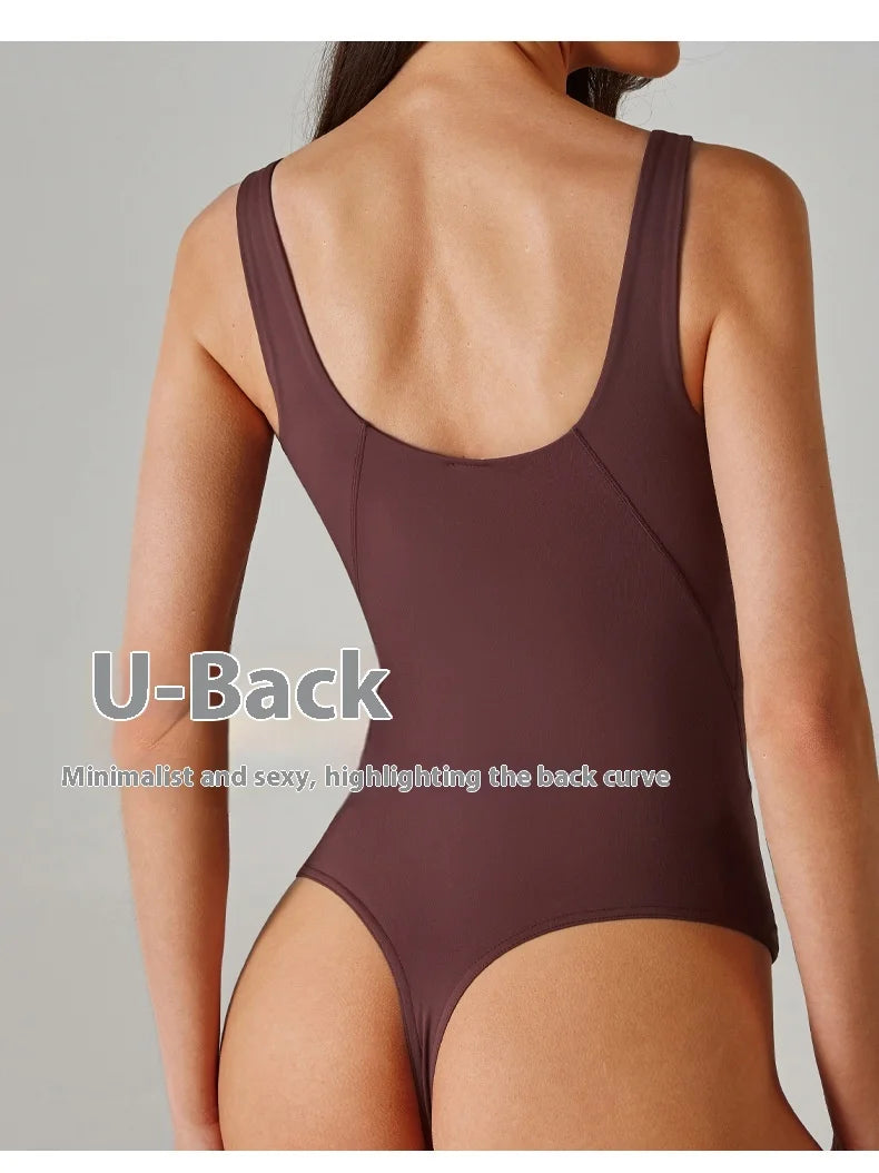 Sexy Women Yoga Suit Jumpsuit Sleeveless High Elasticity Quick Drying Breathable Jumpsuit Shorts Backless Sportswear Solid Color