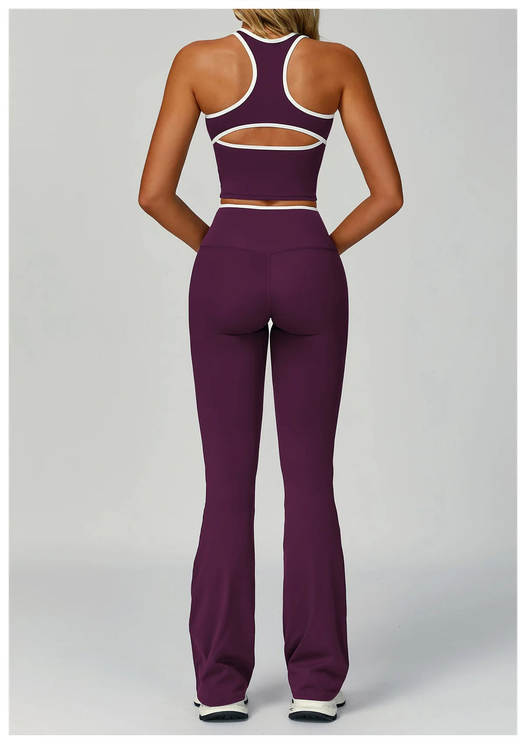 Gym Tracksuit Yoga Set 2 Pieces Workout Outfits Fitness Sportswear High Waist Leggings Sports Bra Athletic Wear Women Clothes