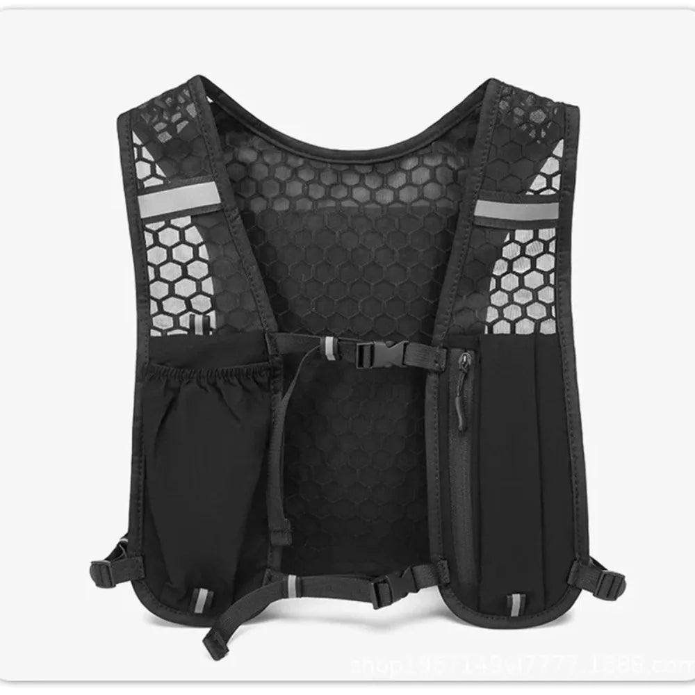 2026 Running Water Bottle Storage Vest Lightweight Running Vest Reflective Hydration Water Chest Pack With Phone Holder