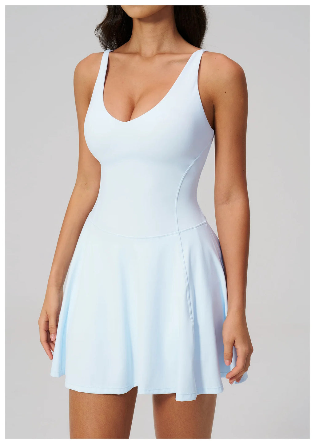 Yoga Bodysuit Women Fitness Jumpsuit Sexy Sport Workout One-Piece Jumpsuit Dance Ballet Sports Dress Female Running Tennis Skirt