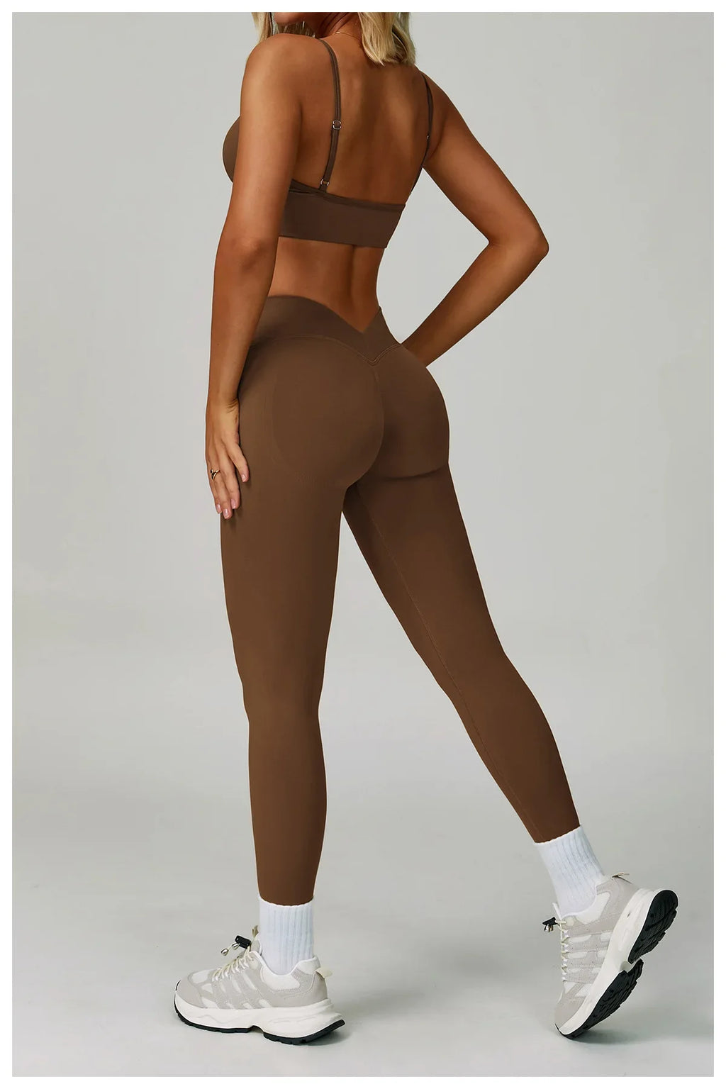 Yoga Set 2PCS Gym Clothes Women Tracksuit Workout Outfits Fitness Set Sportswear High Waist Leggings Sports Bra Athletic Wear