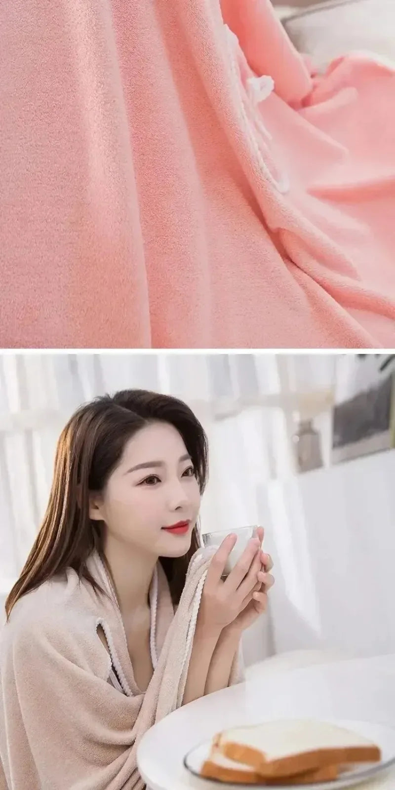 80*133Cm Womens Bath Towels Girls Wearable Fast Drying Bathing Beach Spa Bathrobes Wash Clothing Shower Bath And Gym Towel