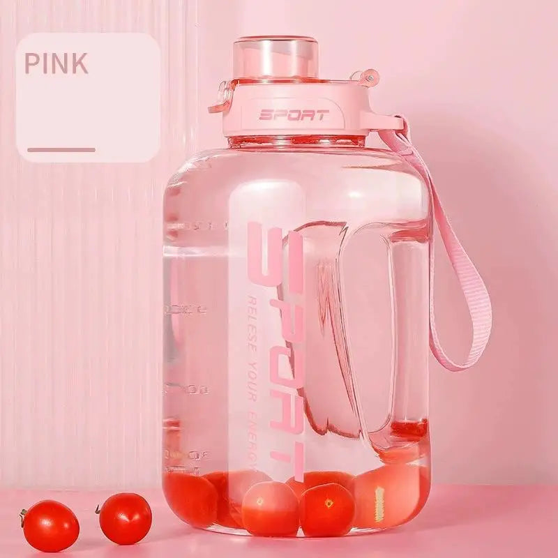 2.5L Large Capacity Water Bottle,Leakproof,Heat-Resistant Perfect for Gym, Hiking, Camping,Travel for Men & Women Fitness Bottle