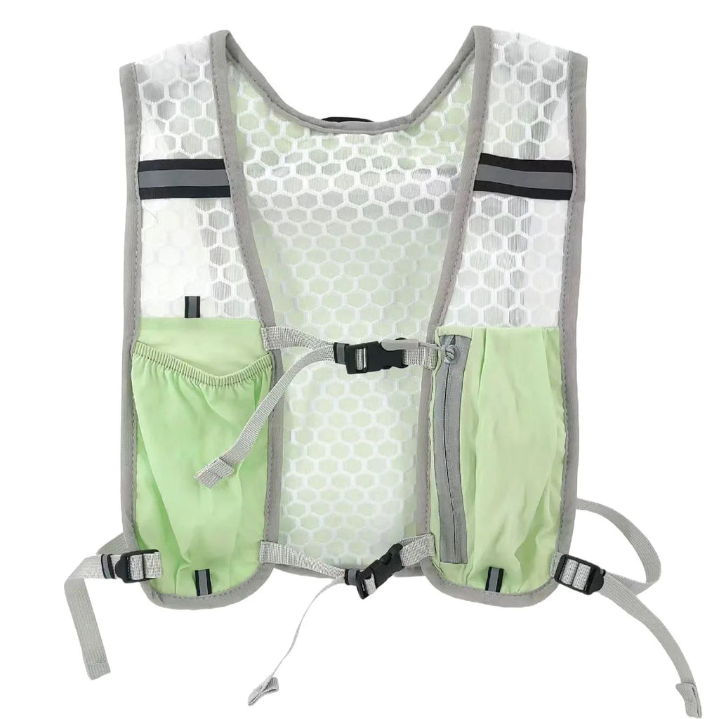 2026 Running Water Bottle Storage Vest Lightweight Running Vest Reflective Hydration Water Chest Pack With Phone Holder