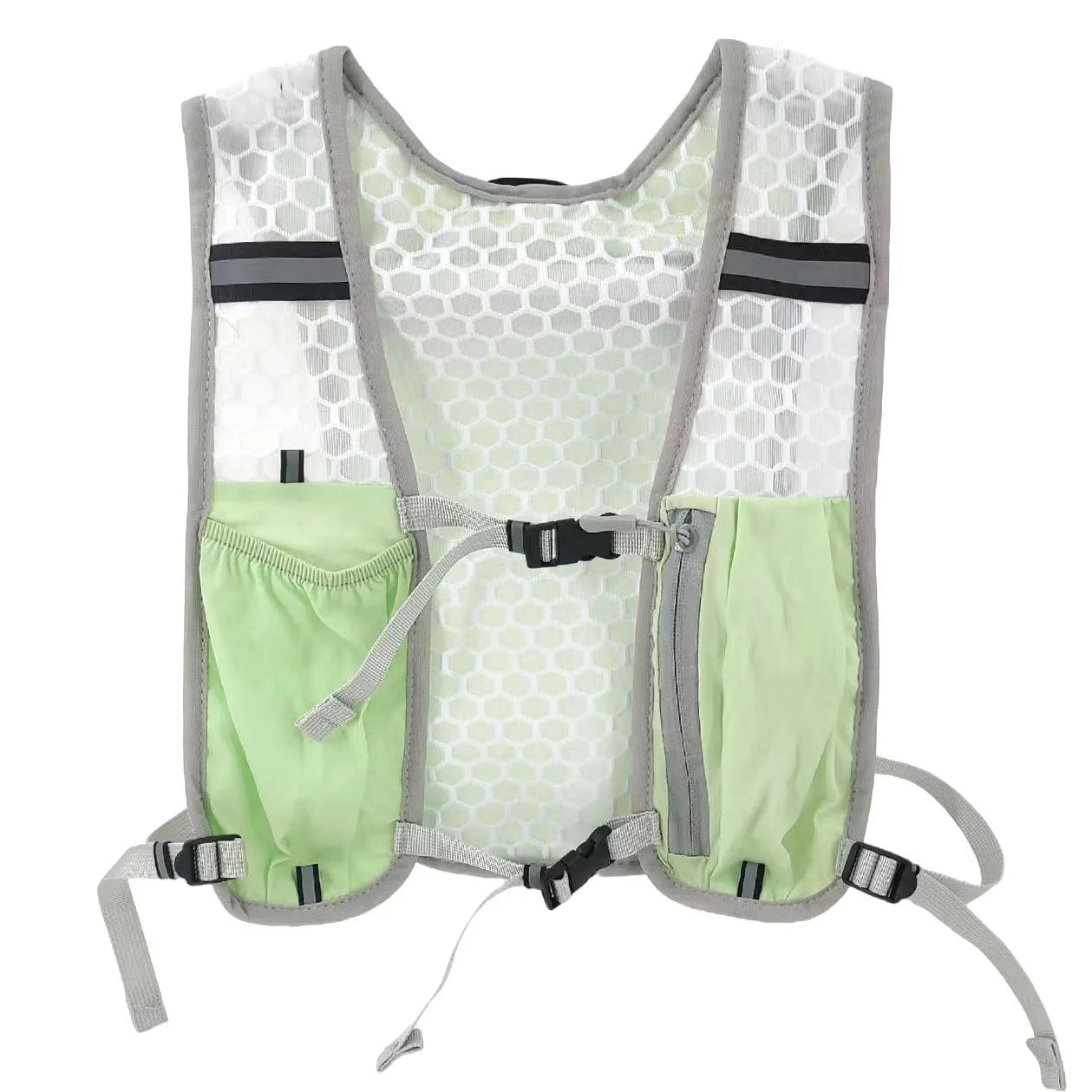 2026 Running Water Bottle Storage Vest Lightweight Running Vest Reflective Hydration Water Chest Pack With Phone Holder