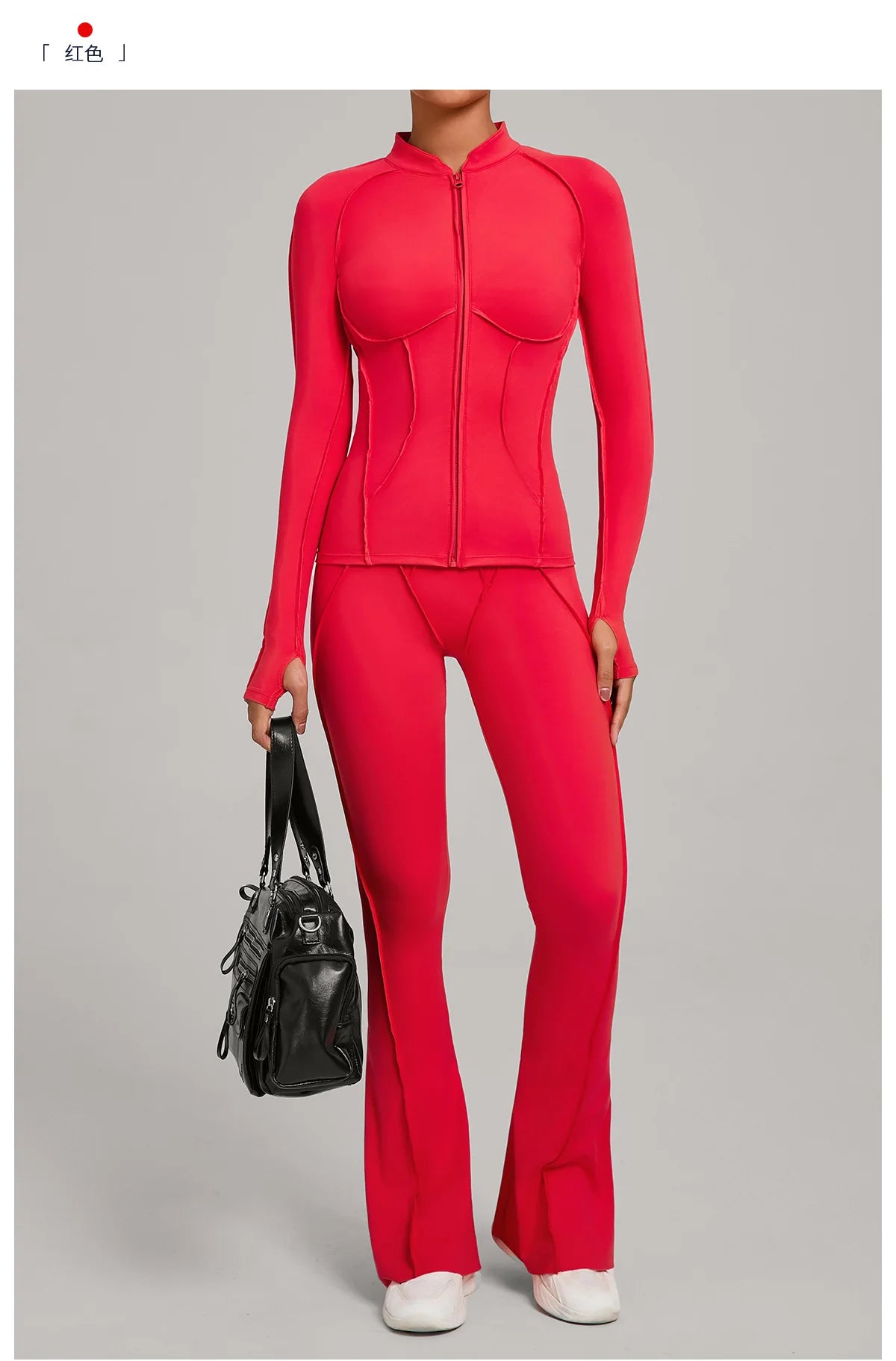 Gym Casual Yoga Set for Women Outdoor Running Fitness Outfit Autumn Winter Tight Sports Three-Piece Set Zipper Coat+bras+pants