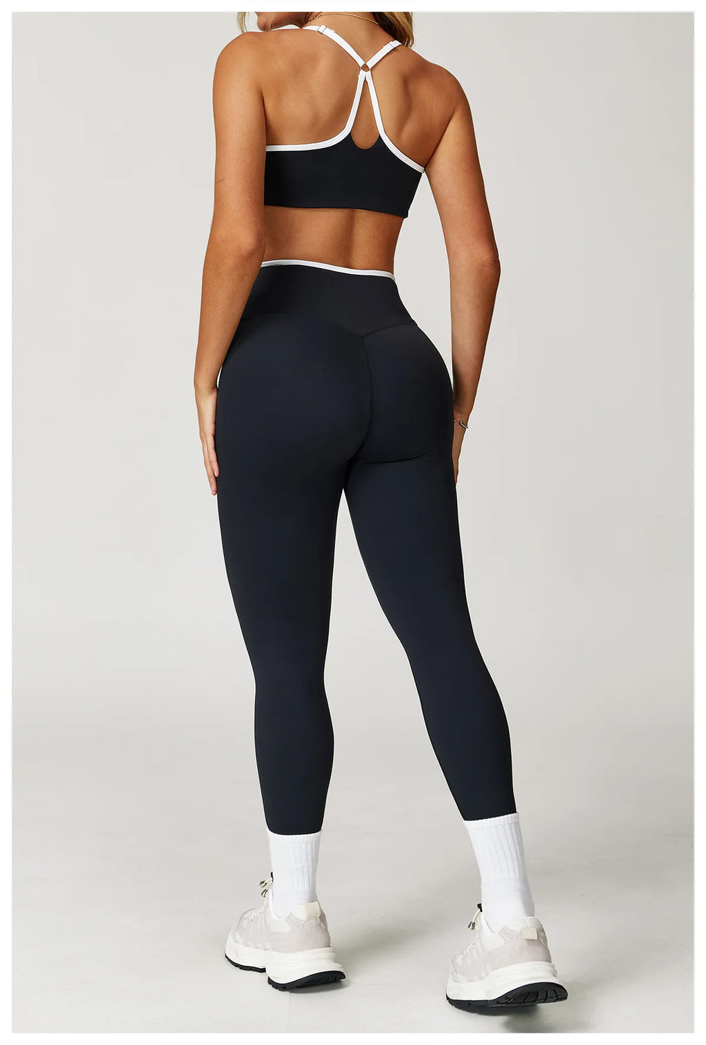 Yoga Set 2 Pieces Workout Clothes Women's Tracksuit Sportswear Gym Clothing High Waist Bell-bottoms Sexy Fitness Bta Sports Suit