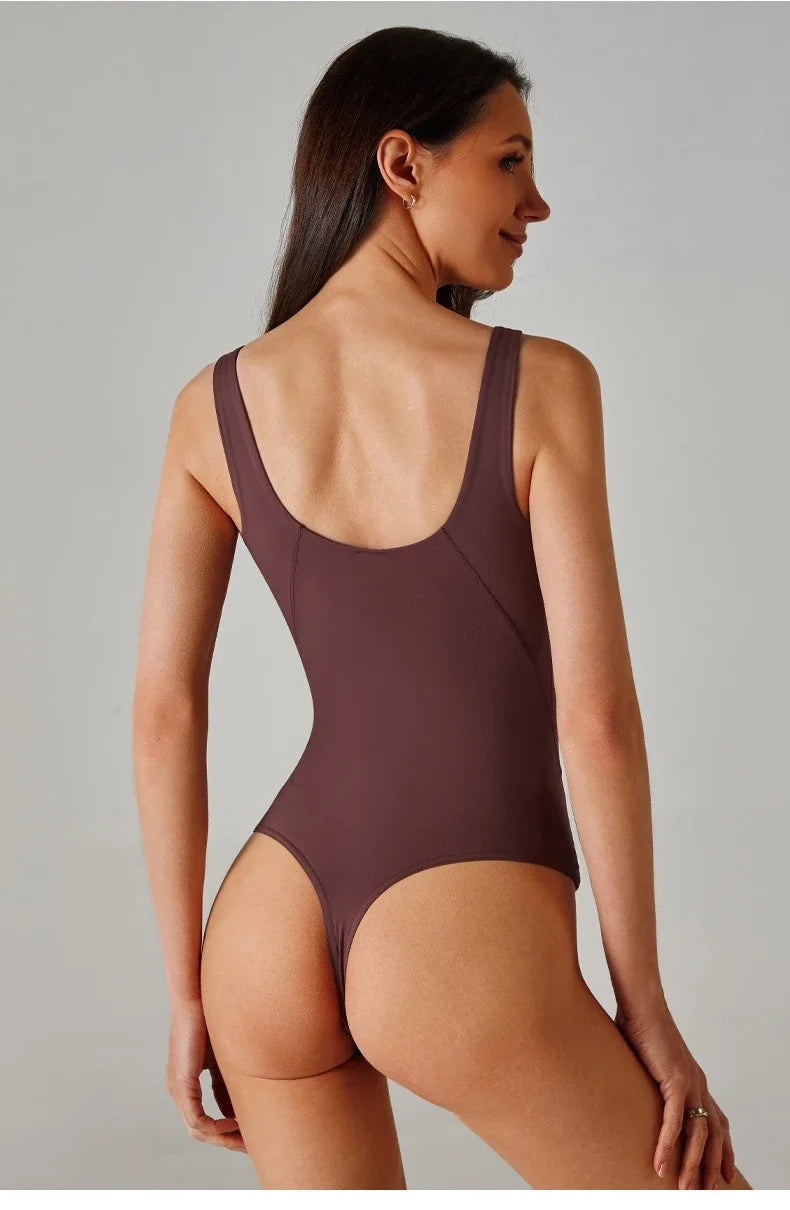 Sexy Women Yoga Suit Jumpsuit Sleeveless High Elasticity Quick Drying Breathable Jumpsuit Shorts Backless Sportswear Solid Color