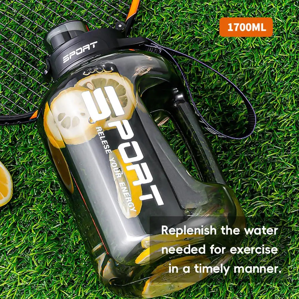 2.5L Large Capacity Water Bottle,Leakproof,Heat-Resistant Perfect for Gym, Hiking, Camping,Travel for Men & Women Fitness Bottle