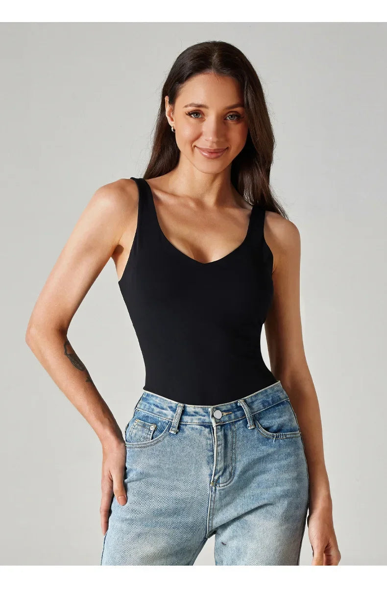 Sexy Women Yoga Suit Jumpsuit Sleeveless High Elasticity Quick Drying Breathable Jumpsuit Shorts Backless Sportswear Solid Color