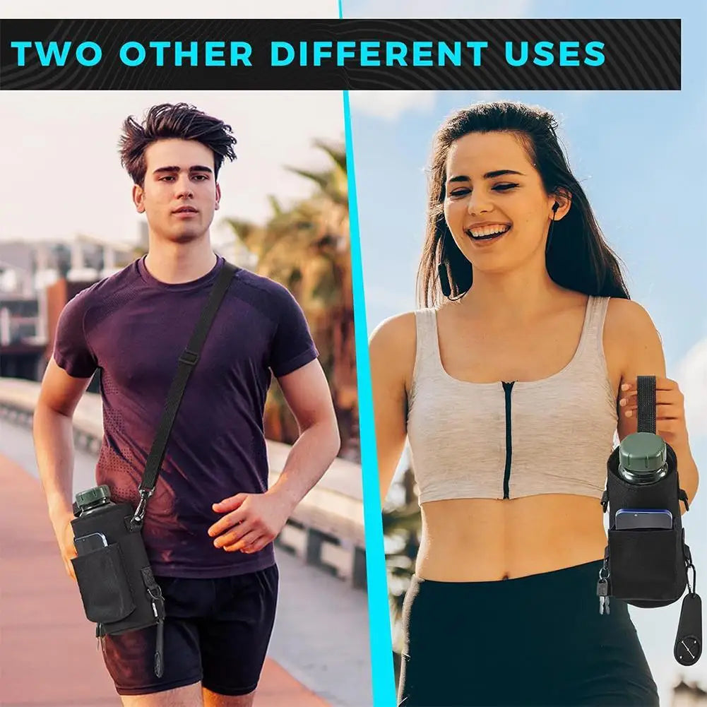 2026 New Magnetic Water Bottle Pouch Bag Gym-specific Water Cup Holder With Strong Magnet For Outdoor Sports Cup Holder Bag