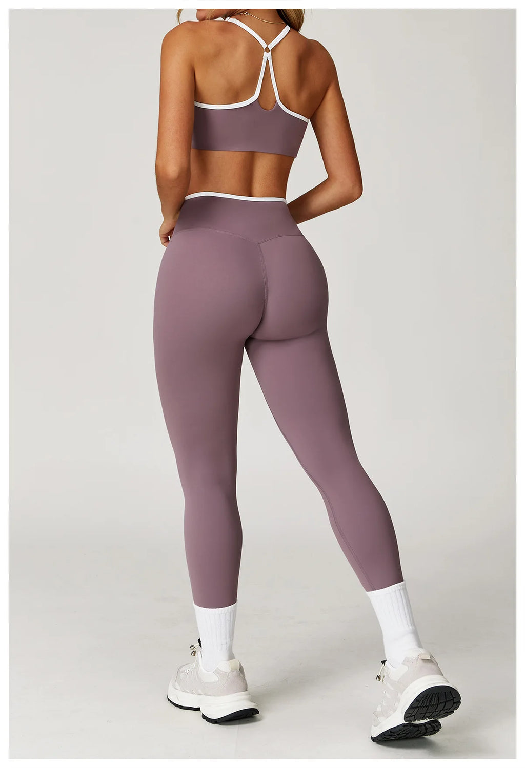 Yoga Set 2 Pieces Workout Clothes Women's Tracksuit Sportswear Gym Clothing High Waist Bell-bottoms Sexy Fitness Bta Sports Suit