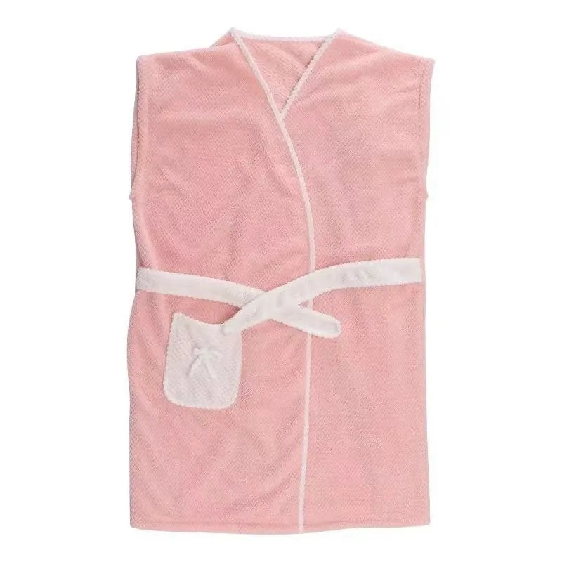 Womens Bath Towels Girls Wearable Fast Drying Bathing Beach Spa Bathrobes Wash Clothing Shower Bath and Gym Long Towel Bathrobe